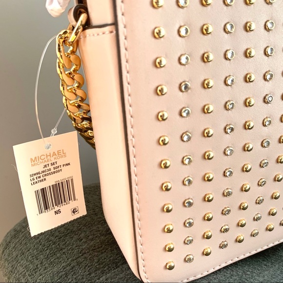 NWT authentic MK stunning leather studded bag - Picture 4 of 8